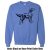 Adult Heavy Blend Heather Royal or Red 60/40 Fleece Crew (S) Thumbnail