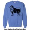 Adult Heavy Blend Heather Royal or Red 60/40 Fleece Crew (S) Thumbnail