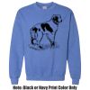 Adult Heavy Blend Heather Royal or Red 60/40 Fleece Crew (S) Thumbnail