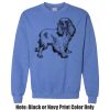 Adult Heavy Blend Heather Royal or Red 60/40 Fleece Crew (S) Thumbnail