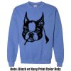 Adult Heavy Blend Heather Royal or Red 60/40 Fleece Crew (S) Thumbnail