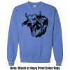 Adult Heavy Blend Heather Royal or Red 60/40 Fleece Crew (S) Thumbnail