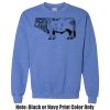 Adult Heavy Blend Heather Royal or Red 60/40 Fleece Crew (S) Thumbnail