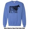 Adult Heavy Blend Heather Royal or Red 60/40 Fleece Crew (S) Thumbnail