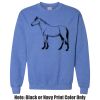 Adult Heavy Blend Heather Royal or Red 60/40 Fleece Crew (S) Thumbnail