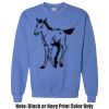 Adult Heavy Blend Heather Royal or Red 60/40 Fleece Crew (S) Thumbnail