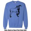 Adult Heavy Blend Heather Royal or Red 60/40 Fleece Crew (S) Thumbnail