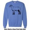Adult Heavy Blend Heather Royal or Red 60/40 Fleece Crew (S) Thumbnail