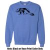 Adult Heavy Blend Heather Royal or Red 60/40 Fleece Crew (S) Thumbnail