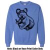 Adult Heavy Blend Heather Royal or Red 60/40 Fleece Crew (S) Thumbnail