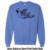 Adult Heavy Blend Heather Royal or Red 60/40 Fleece Crew (S) Thumbnail