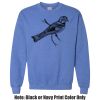 Adult Heavy Blend Heather Royal or Red 60/40 Fleece Crew (S) Thumbnail