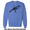 Adult Heavy Blend Heather Royal or Red 60/40 Fleece Crew (S) Thumbnail
