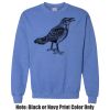 Adult Heavy Blend Heather Royal or Red 60/40 Fleece Crew (S) Thumbnail
