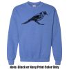 Adult Heavy Blend Heather Royal or Red 60/40 Fleece Crew (S) Thumbnail