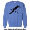 Adult Heavy Blend Heather Royal or Red 60/40 Fleece Crew (S) Thumbnail