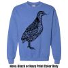 Adult Heavy Blend Heather Royal or Red 60/40 Fleece Crew (S) Thumbnail