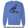 Adult Heavy Blend Heather Royal or Red 60/40 Fleece Crew (S) Thumbnail