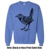 Adult Heavy Blend Heather Royal or Red 60/40 Fleece Crew (S) Thumbnail