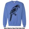 Adult Heavy Blend Heather Royal or Red 60/40 Fleece Crew (S) Thumbnail