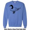 Adult Heavy Blend Heather Royal or Red 60/40 Fleece Crew (S) Thumbnail