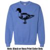 Adult Heavy Blend Heather Royal or Red 60/40 Fleece Crew (S) Thumbnail