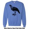 Adult Heavy Blend Heather Royal or Red 60/40 Fleece Crew (S) Thumbnail