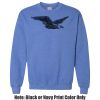 Adult Heavy Blend Heather Royal or Red 60/40 Fleece Crew (S) Thumbnail