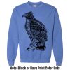 Adult Heavy Blend Heather Royal or Red 60/40 Fleece Crew (S) Thumbnail