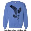 Adult Heavy Blend Heather Royal or Red 60/40 Fleece Crew (S) Thumbnail