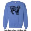 Adult Heavy Blend Heather Royal or Red 60/40 Fleece Crew (S) Thumbnail