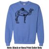 Adult Heavy Blend Heather Royal or Red 60/40 Fleece Crew (S) Thumbnail