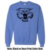 Adult Heavy Blend Heather Royal or Red 60/40 Fleece Crew (S) Thumbnail