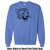 Adult Heavy Blend Heather Royal or Red 60/40 Fleece Crew (S) Thumbnail