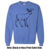 Adult Heavy Blend Heather Royal or Red 60/40 Fleece Crew (S) Thumbnail
