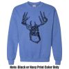 Adult Heavy Blend Heather Royal or Red 60/40 Fleece Crew (S) Thumbnail
