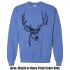 Adult Heavy Blend Heather Royal or Red 60/40 Fleece Crew (S) Thumbnail