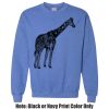 Adult Heavy Blend Heather Royal or Red 60/40 Fleece Crew (S) Thumbnail