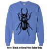 Adult Heavy Blend Heather Royal or Red 60/40 Fleece Crew (S) Thumbnail