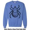 Adult Heavy Blend Heather Royal or Red 60/40 Fleece Crew (S) Thumbnail