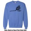 Adult Heavy Blend Heather Royal or Red 60/40 Fleece Crew (S) Thumbnail