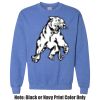 Adult Heavy Blend Heather Royal or Red 60/40 Fleece Crew (S) Thumbnail