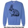 Adult Heavy Blend Heather Royal or Red 60/40 Fleece Crew (S) Thumbnail