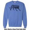 Adult Heavy Blend Heather Royal or Red 60/40 Fleece Crew (S) Thumbnail