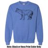 Adult Heavy Blend Heather Royal or Red 60/40 Fleece Crew (S) Thumbnail