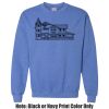 Adult Heavy Blend Heather Royal or Red 60/40 Fleece Crew (S) Thumbnail