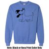 Adult Heavy Blend Heather Royal or Red 60/40 Fleece Crew (S) Thumbnail