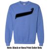 Adult Heavy Blend Heather Royal or Red 60/40 Fleece Crew (S) Thumbnail