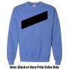Adult Heavy Blend Heather Royal or Red 60/40 Fleece Crew (S) Thumbnail