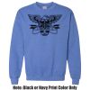 Adult Heavy Blend Heather Royal or Red 60/40 Fleece Crew (S) Thumbnail